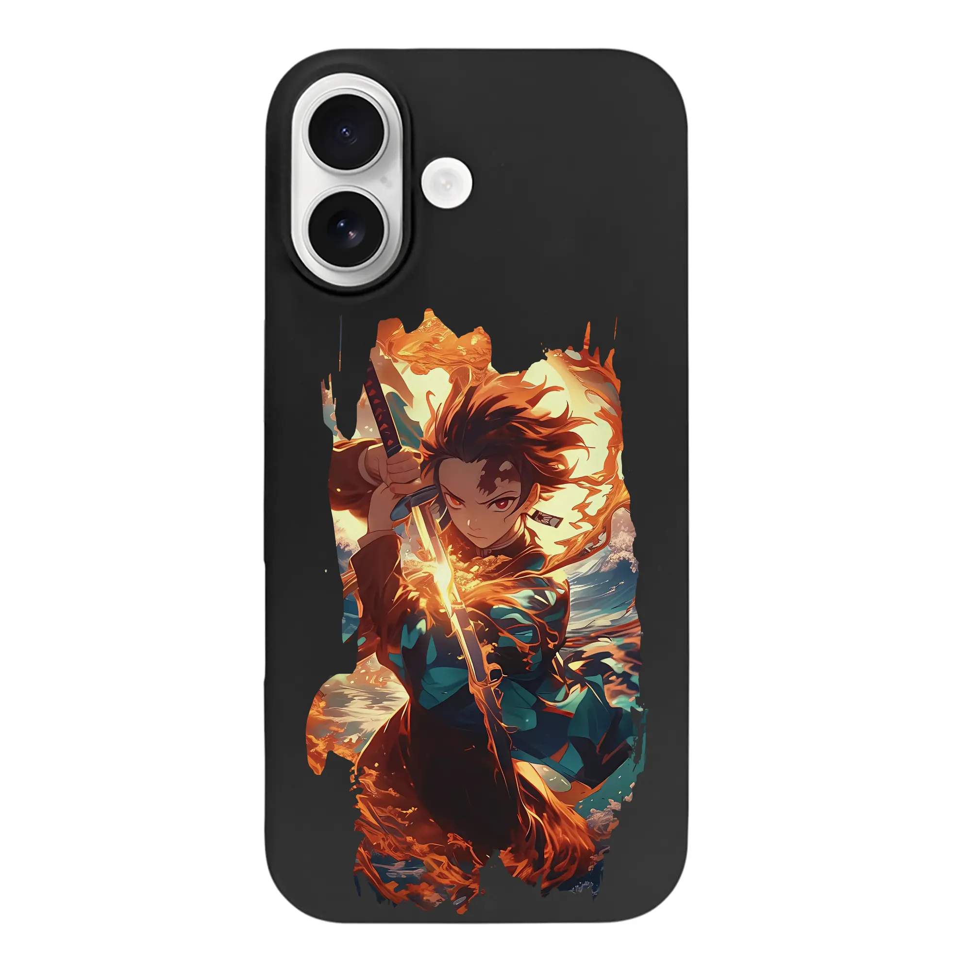 鬼滅の刃 グッズ,竈門 炭治郎 - iPhone 17 シリーズ シリコンケース 薄型 耐衝撃 指紋防止 ソフトタッチカバー 精密フィット 傷防止 保護ケース iPhone 17/17 Air/17 Pro/17 Pro Max 対応